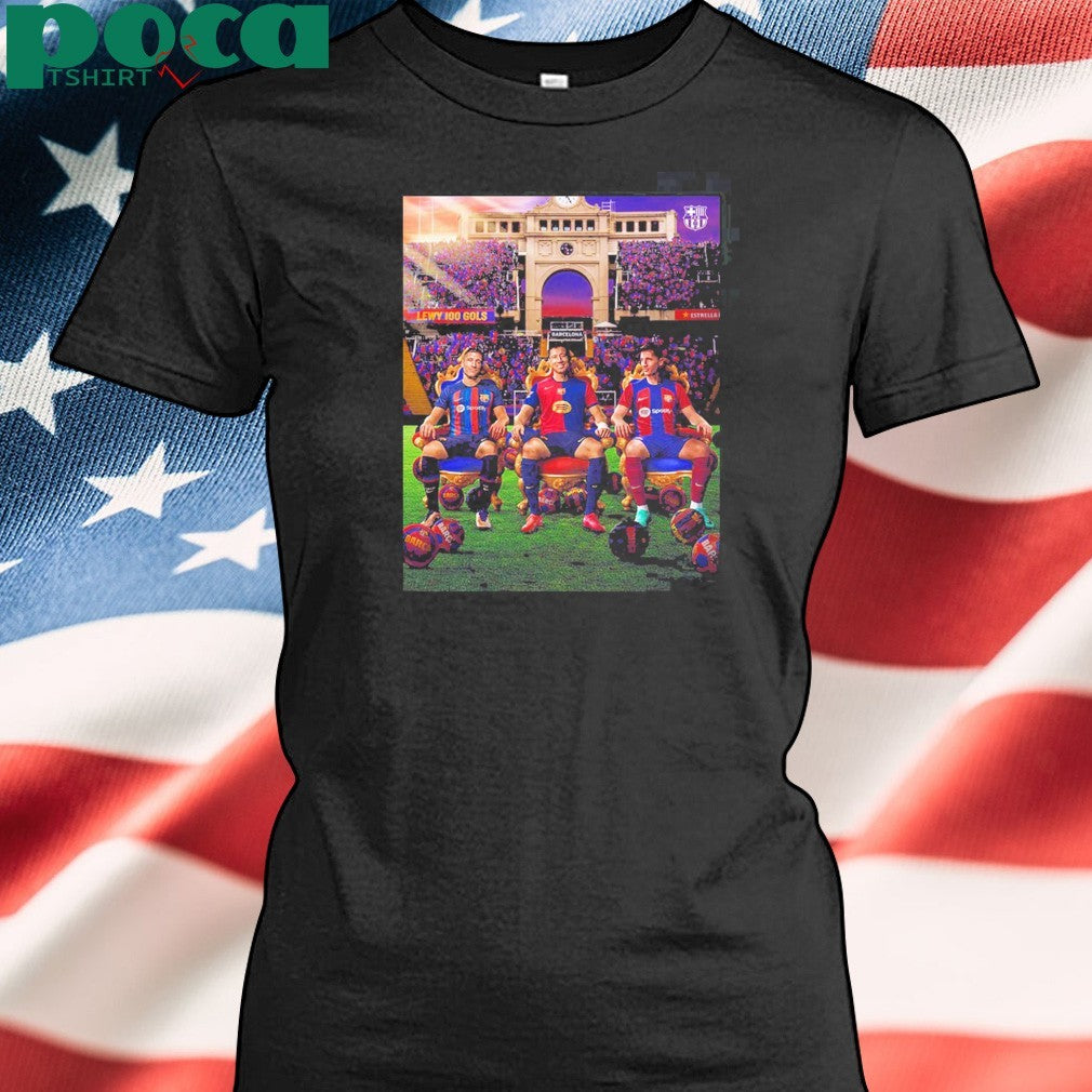 Robert Lewandowski From Barcelona A Century Of Barcelona Goals shirt