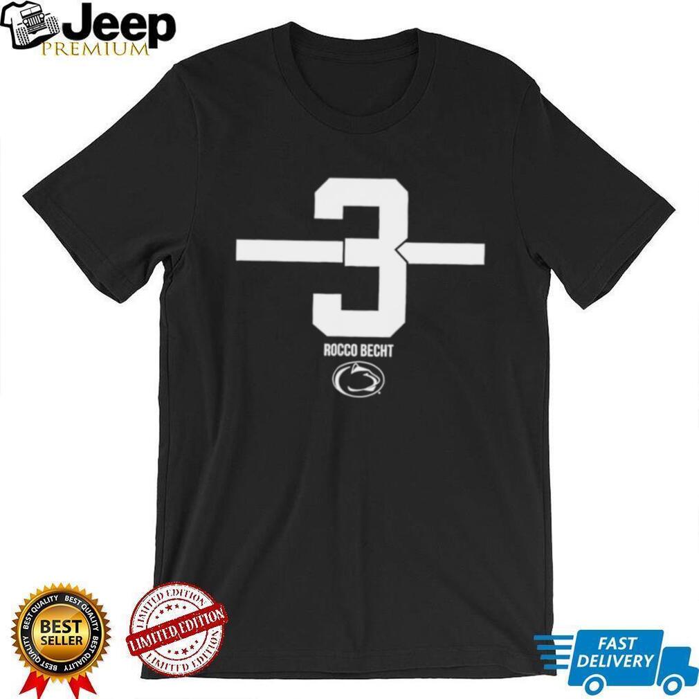 Rocco Becht 3 Penn State Nittany Lions NCAA Number and Name shirt