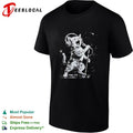 Rockstar cat headphones microphone shirt