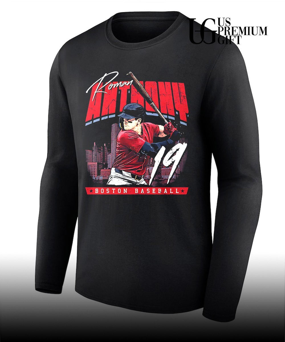 Roman Anthony 19 Boston Red Sox baseball signature shirt