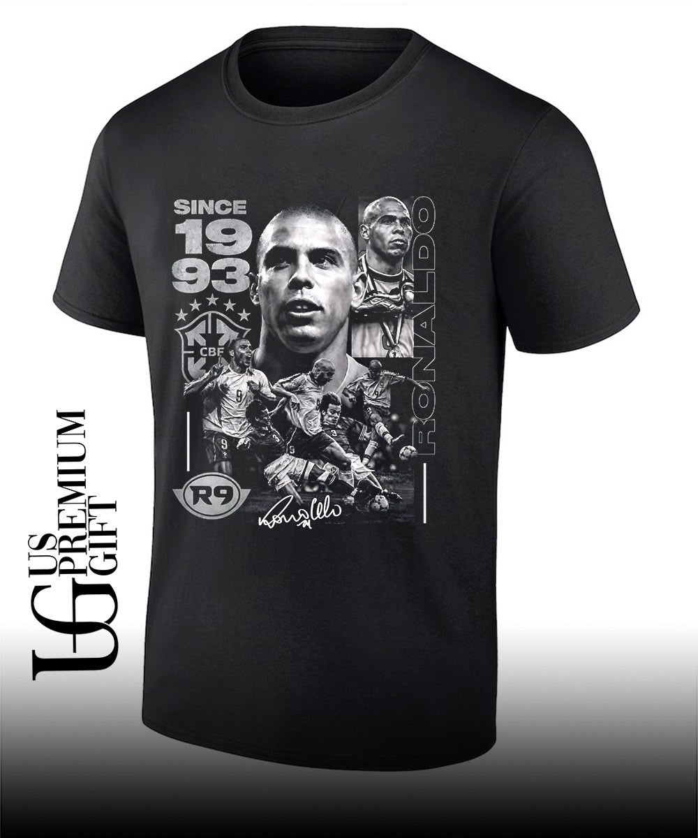 Ronaldo Nazario Brazil CBF since 1993 soccer signature shirt