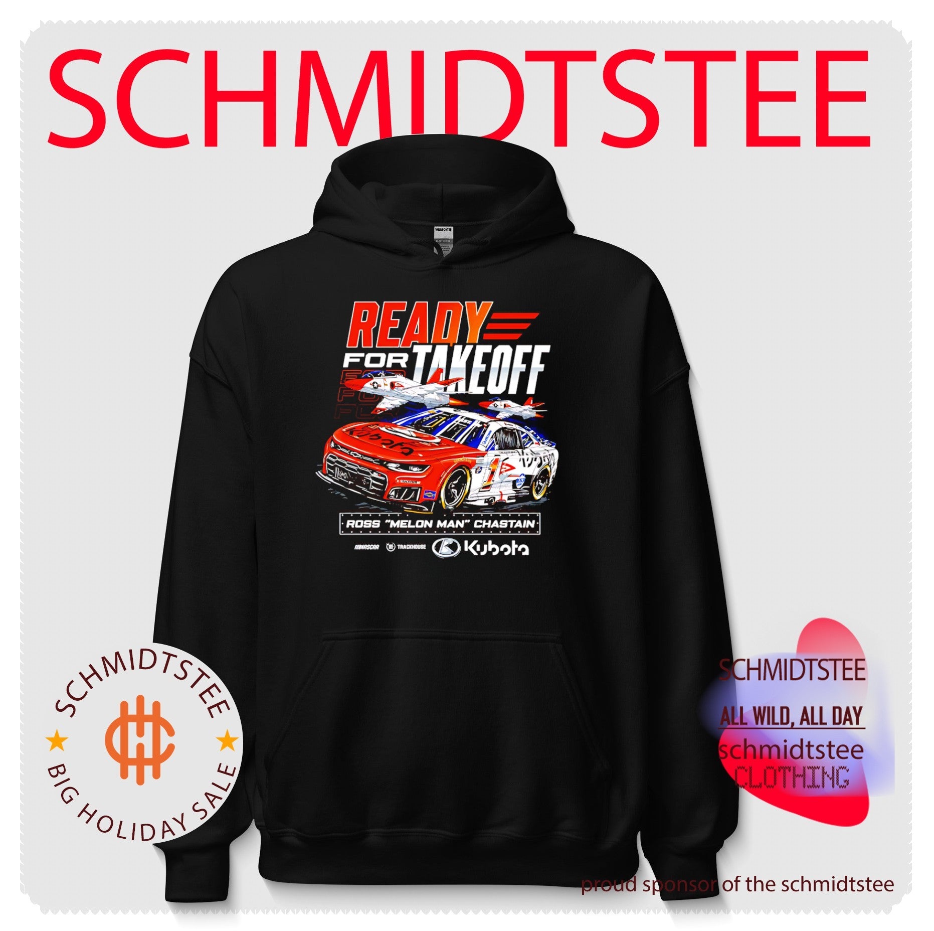 Ross Melon Man Chastain Ready for Takeoff Trackhouse Racing Kubota shirt