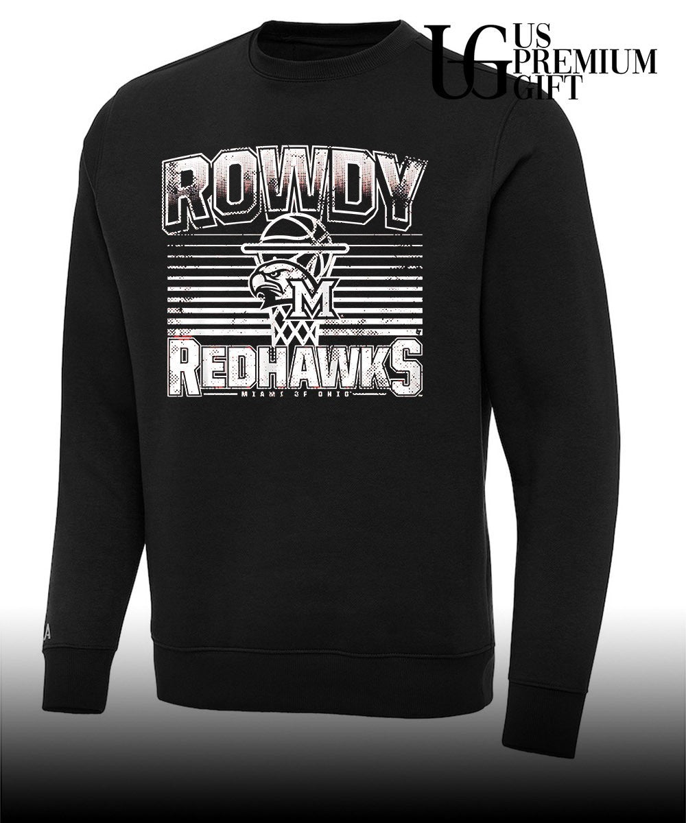 Rowdy RedHawks Miami of Ohio Miami RedHawks Basketball logo shirt