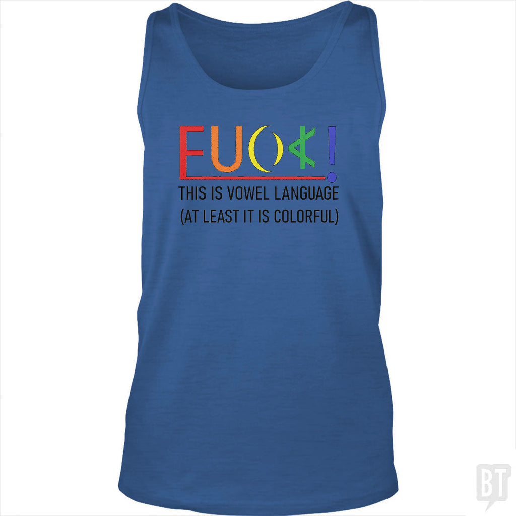 Colorful Language Tank Top