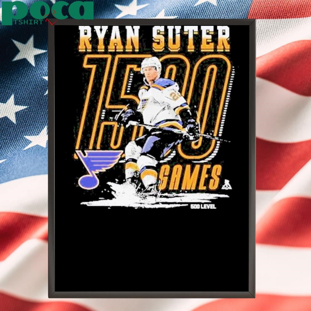 Ryan Suter St Louis Blues Hockey 1500th Game Shirt
