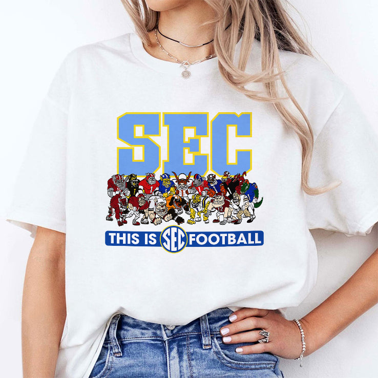 SEC Mascots This Is Football T Shirt