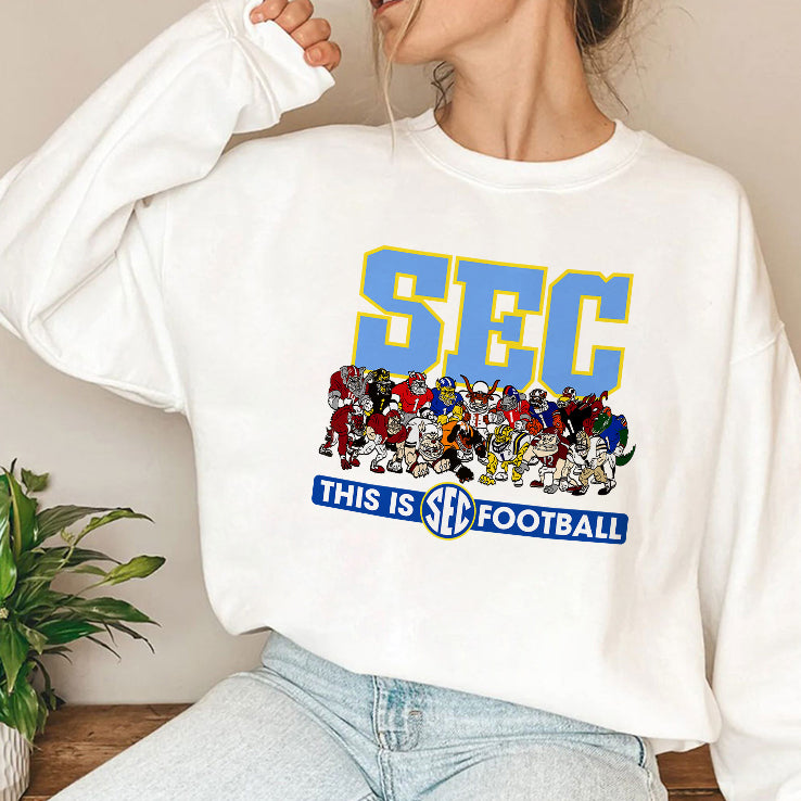 SEC Mascots This Is Football T Shirt