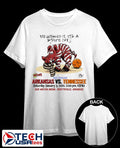 SEC Opener Arkansas vs. Tennessee you guessed it it’s a stripe out shirt