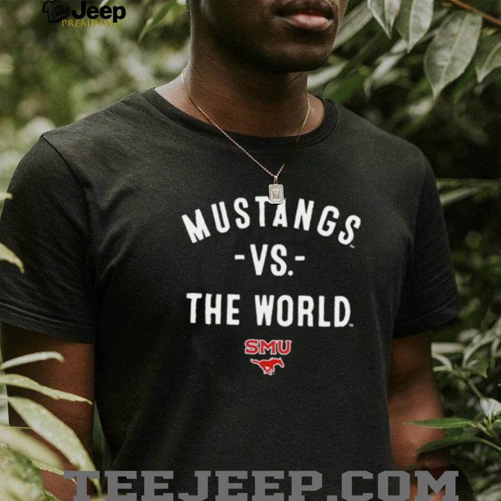 SMU Mustangs vs the World 2026 logo shirt