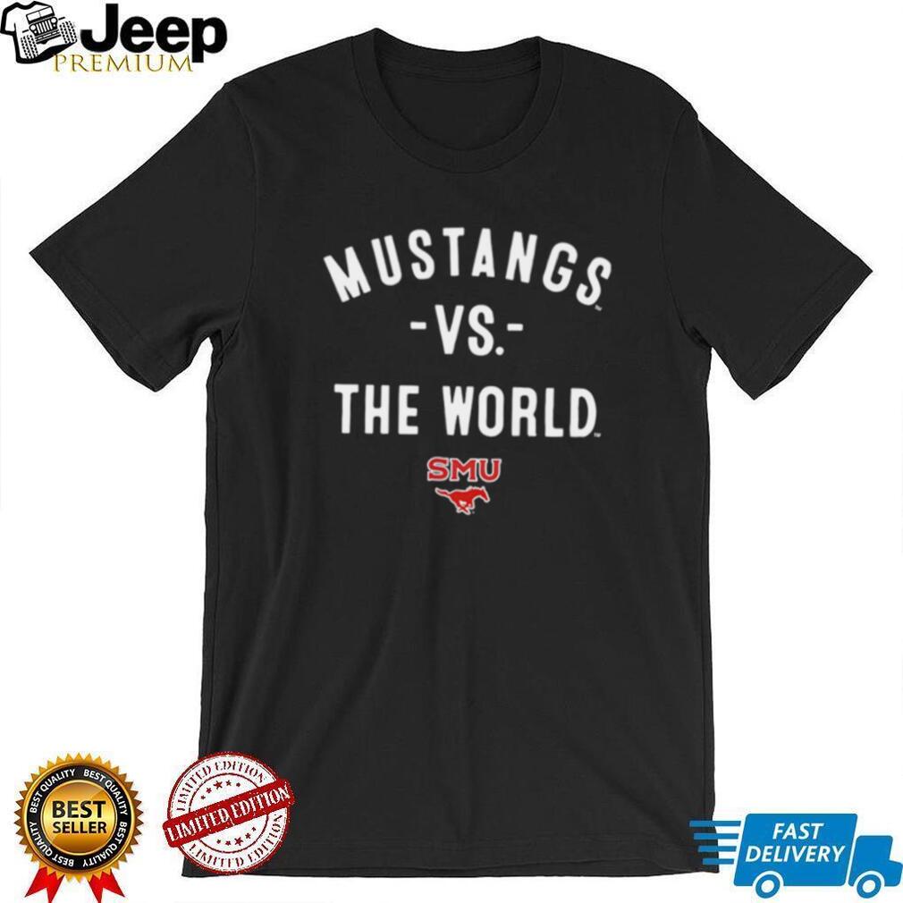 SMU Mustangs vs the World 2026 logo shirt