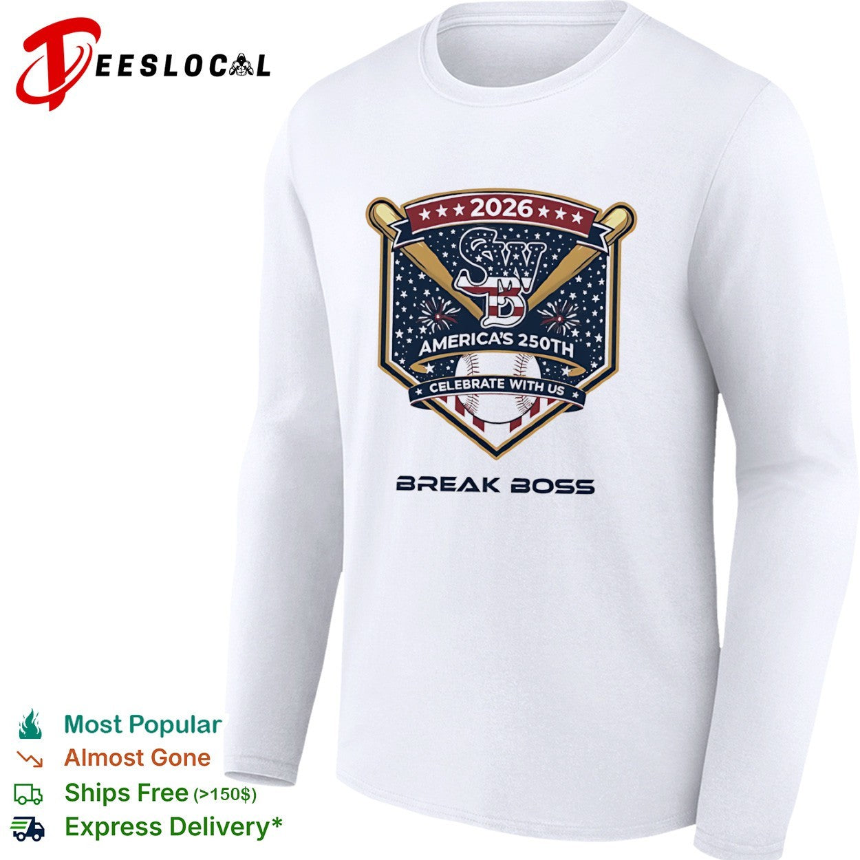 SWB America’s 250th 2026 Celebrate With Us Break Boss Shirt