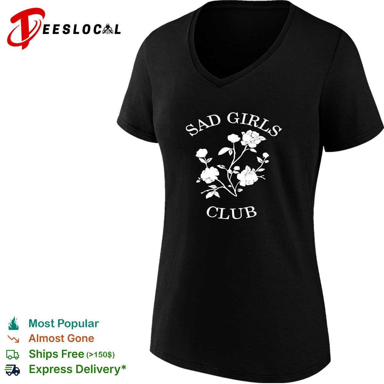 Sad girls club roses shirt