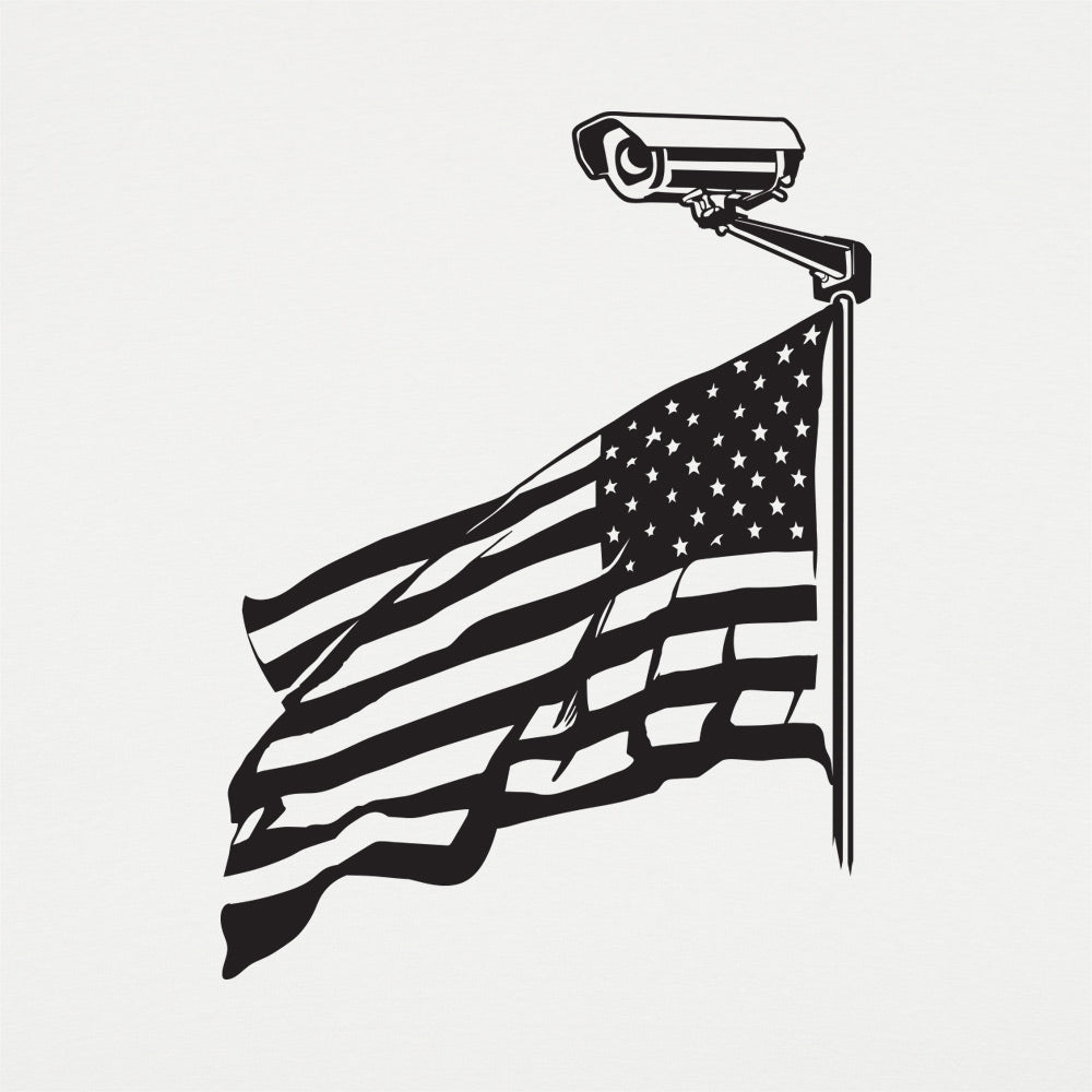 Salute The Camera American Flag Surveillance Camera