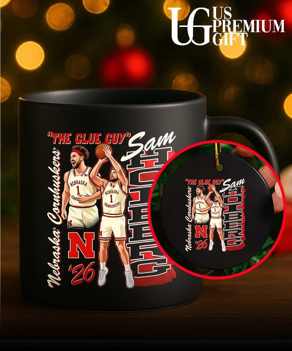 Sam Hoiberg The Glue Guy Nebraska Cornhuskers graphic shirt