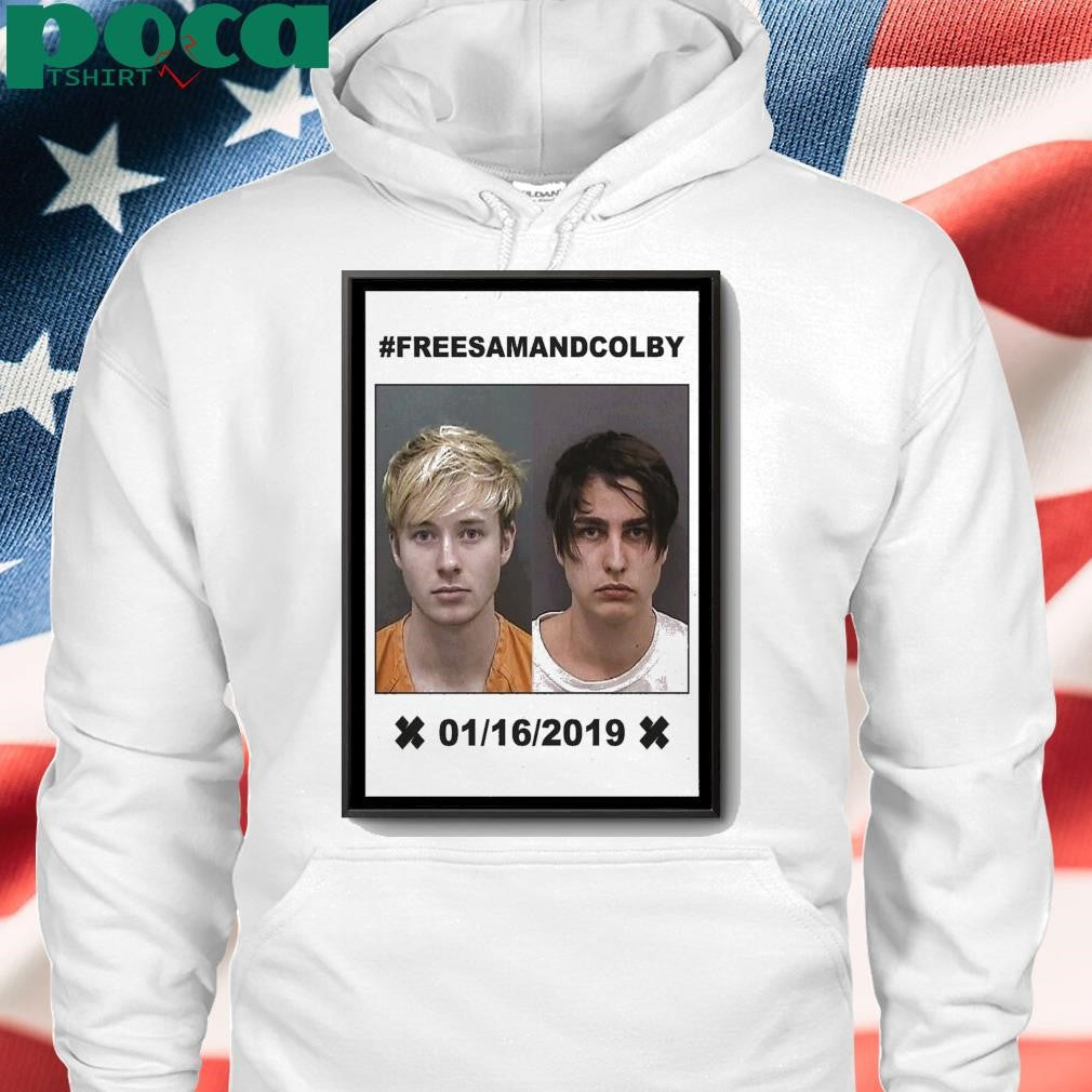Sam and Colby Mugshot Poster shirt