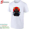 Samurai red sun helmet shirt
