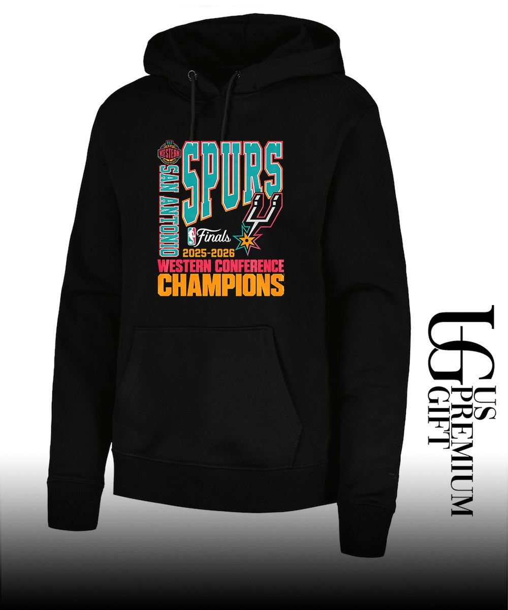 San Antonio Spurs NBA 2025-2026 Western Conference Finals Champions shirt