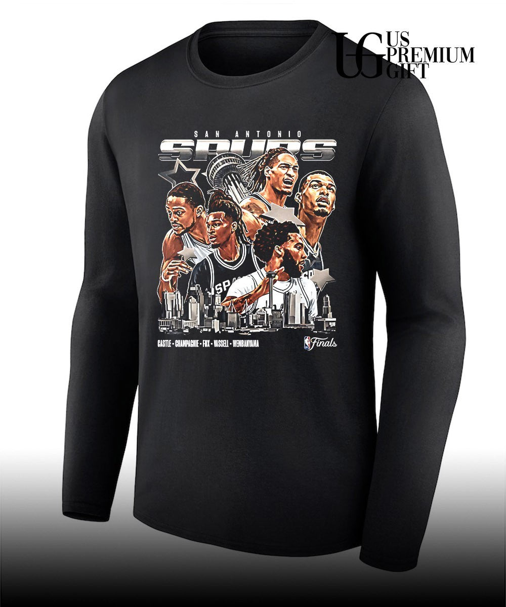 San Antonio Spurs NBA Finals 2026 Skyline City Collage shirt