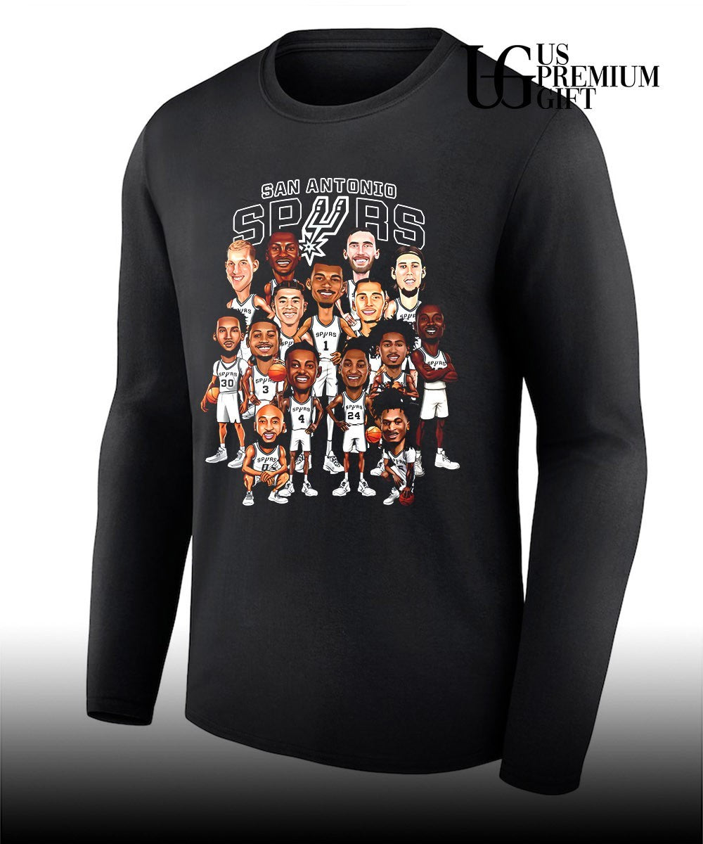 San Antonio Spurs Players Victor Wembanyama Devin Vassell NBA T-shirt