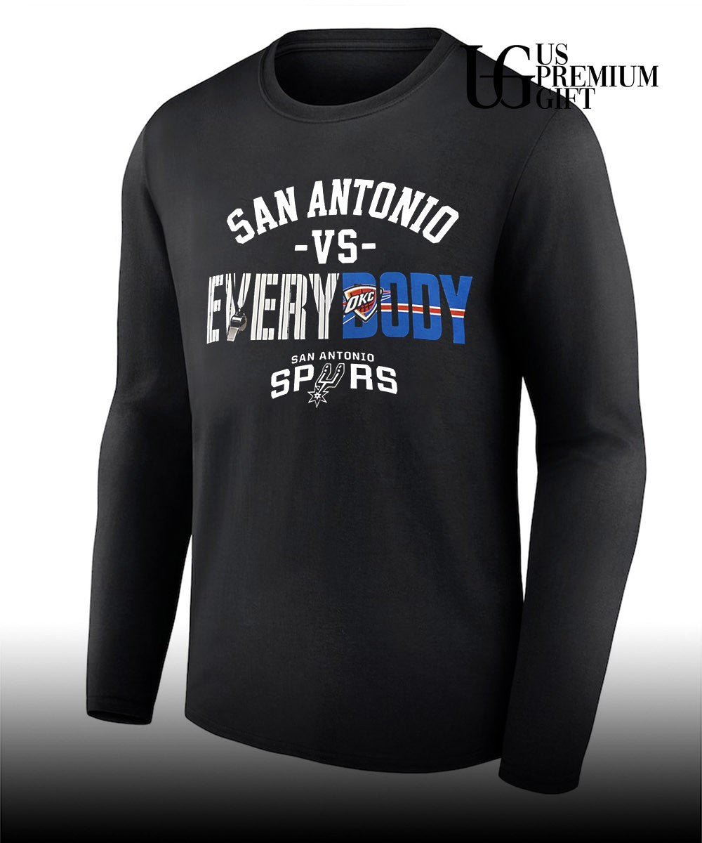 San Antonio vs Everybody Oklahoma City Thunder NBA shirt