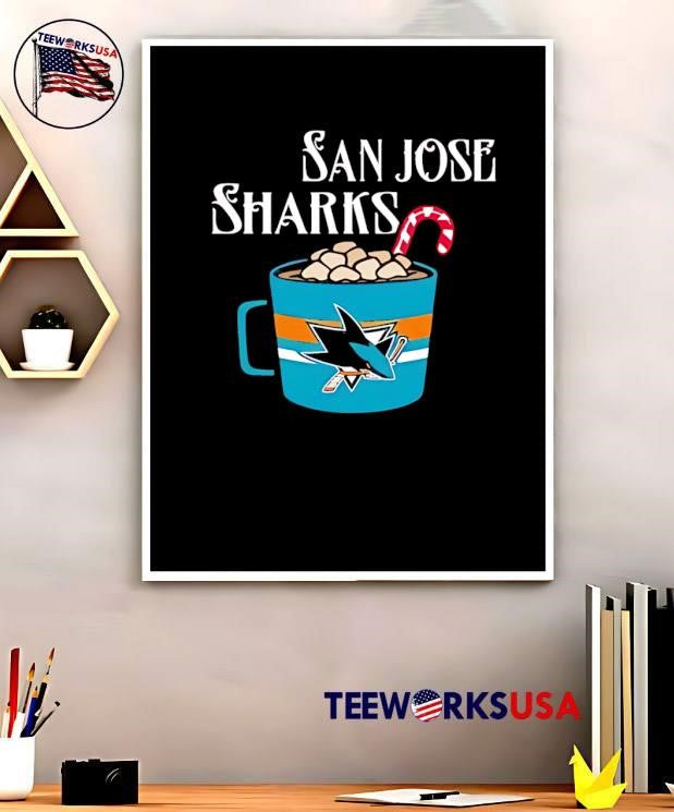 San Jose Sharks Holiday Hot Cocoa Themed Hockey Fan shirt