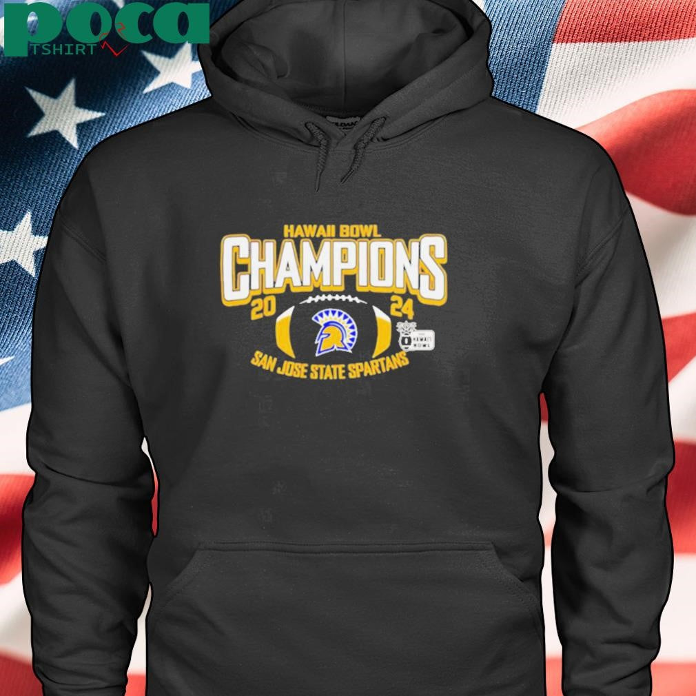 San Jose State Spartans 2024 Hawaii Bowl Champions game shirt