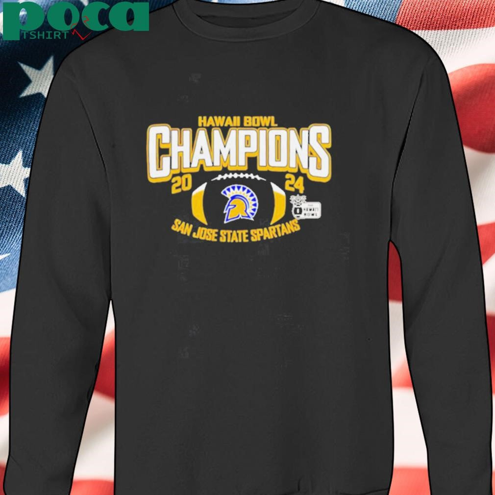 San Jose State Spartans 2024 Hawaii Bowl Champions game shirt