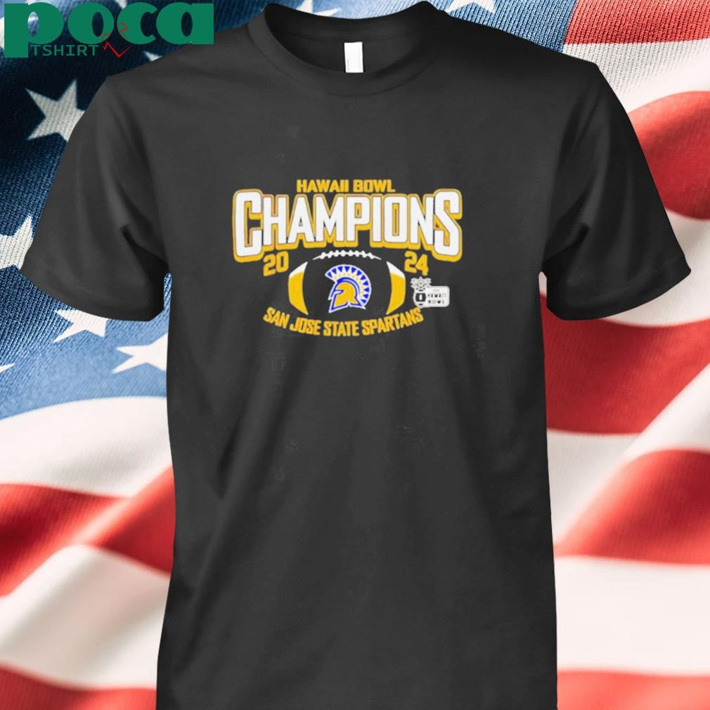 San Jose State Spartans 2024 Hawaii Bowl Champions game shirt
