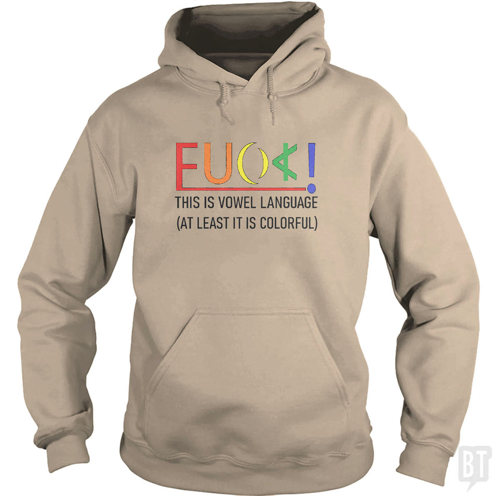 Colorful Language Hoodie