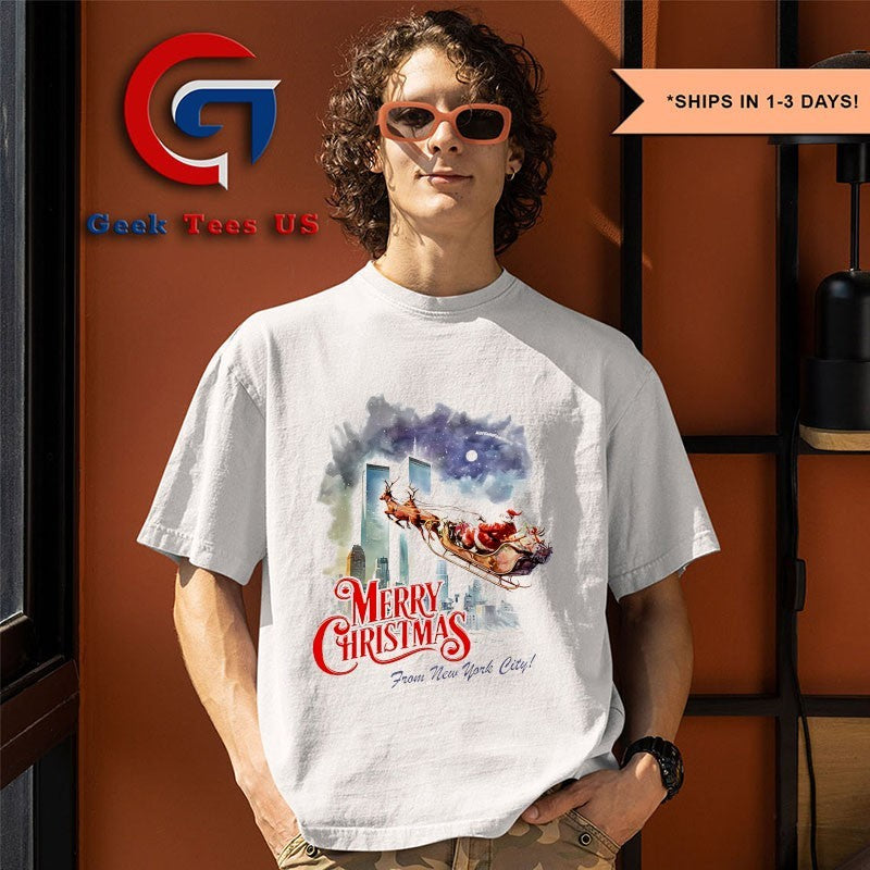 Santa Claus Merry Christmas from New York City shirt