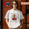 Santa Grinch Yoga give me the strength to walk away from stupid people Christmas shirt