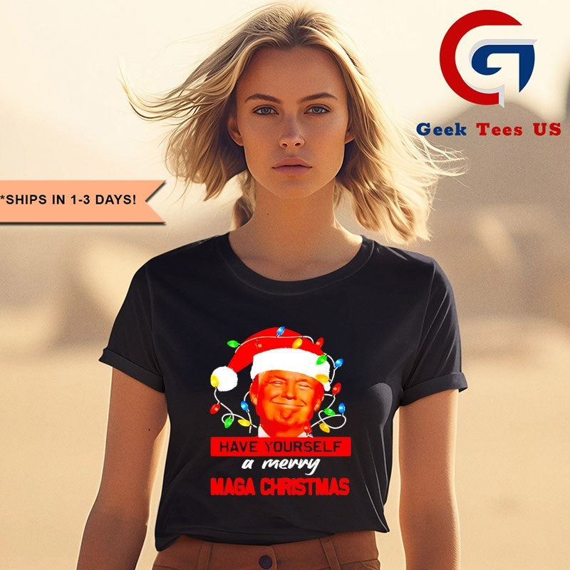Santa Trump Have Yourself A Merry Maga Christmas shirt