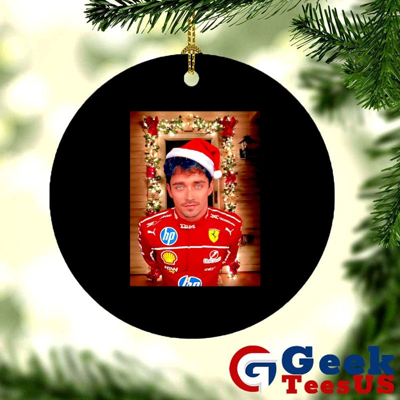 Santa hat Charles Leclerc F1 Christmas shirt