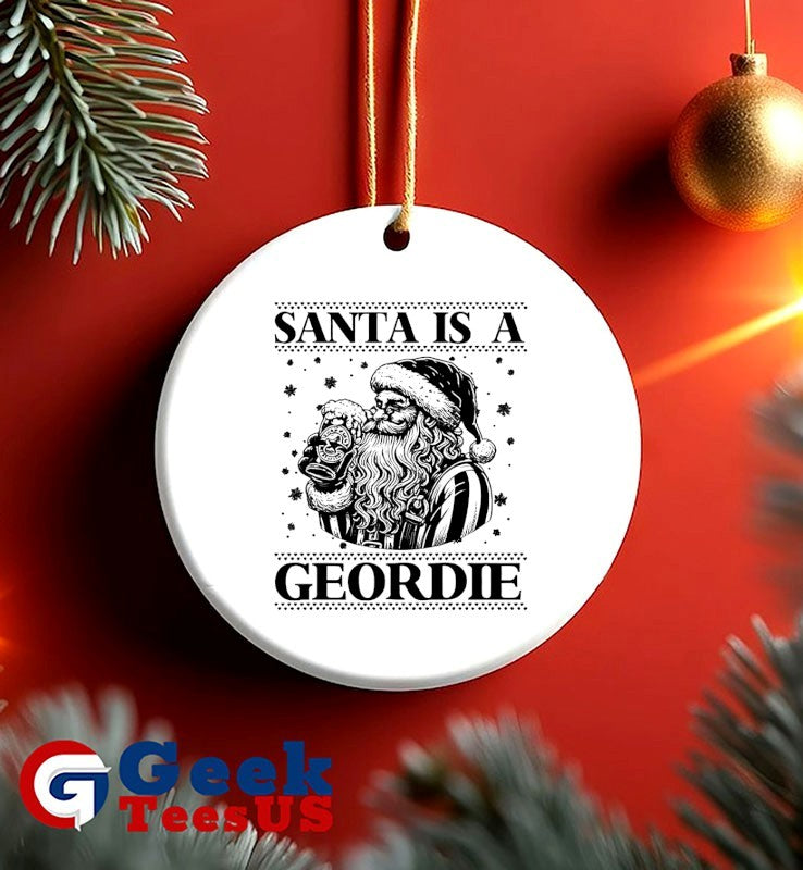 Santa is a Geordie ugly Christmas shirt