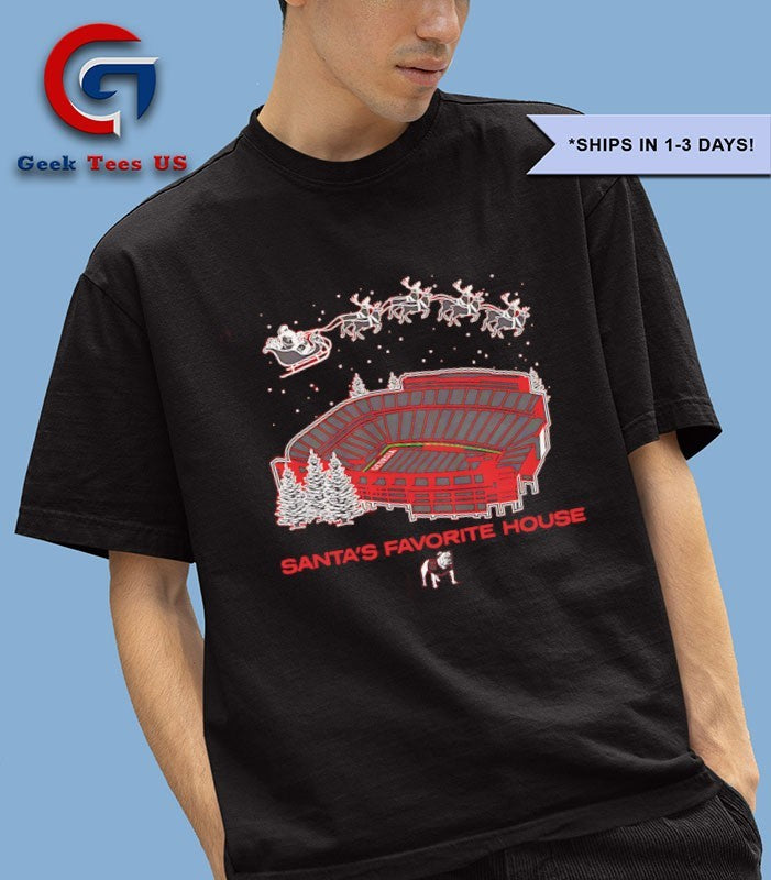 Santa’s Favorite House Georgia Bulldogs football Stadium shirt