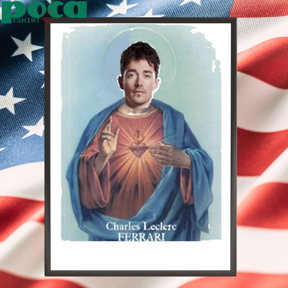 Santino Charles Leclerc Ferrari Jesus shirt