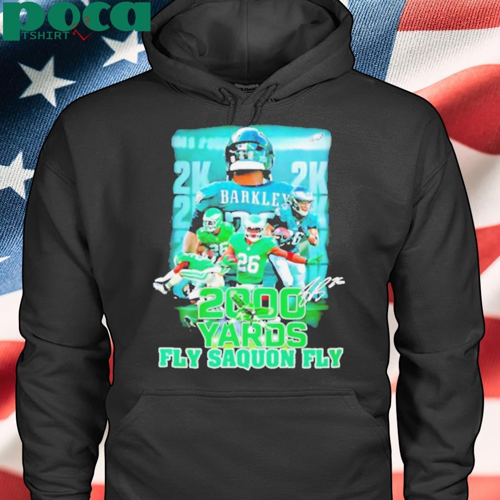 Saquon Barkley 2000 yards fly Saquon fly graphic shirt