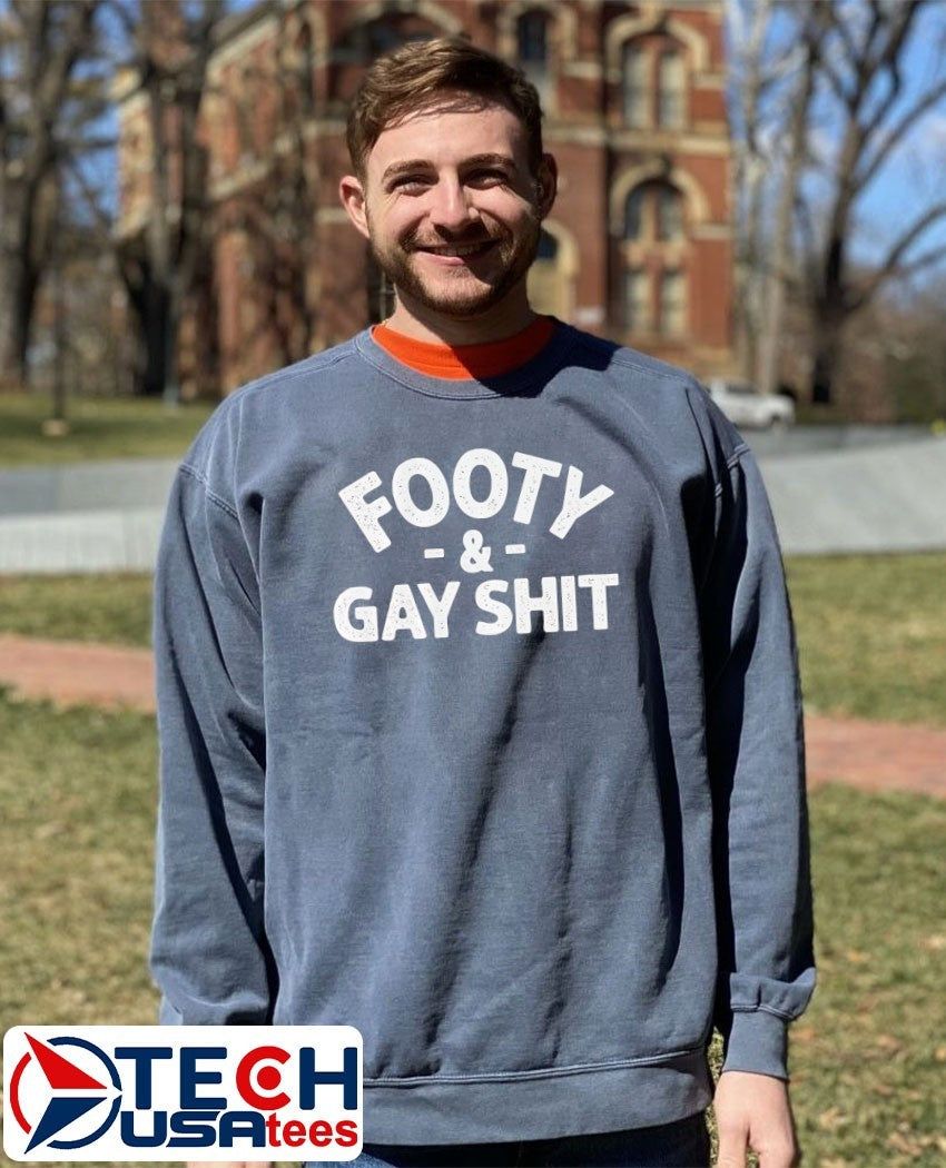 Sarah Spain footy and gay shit shirt