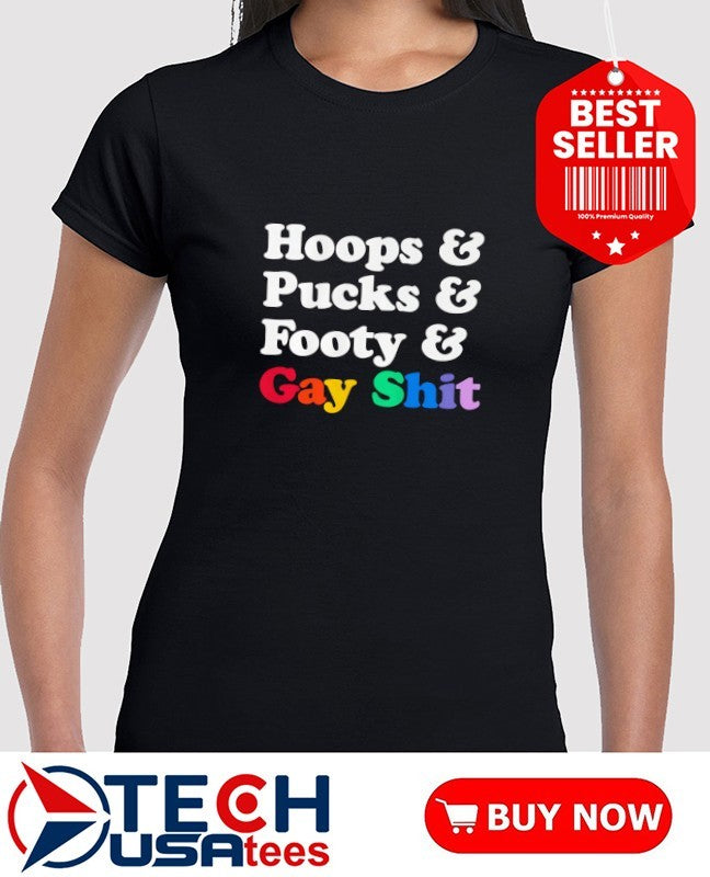 Sarah Spain hoops and pucks and footy and gay shit shirt