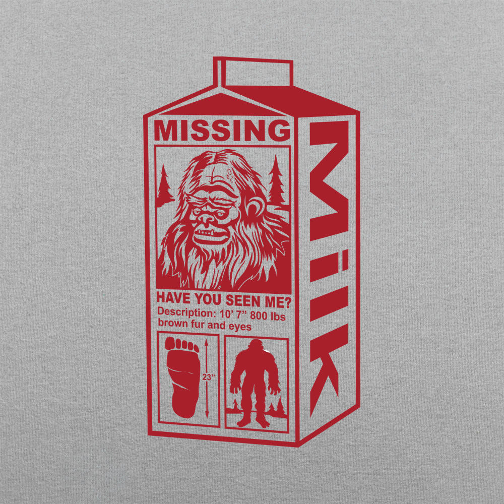 Sasquatch Missing Milk Carton Poster