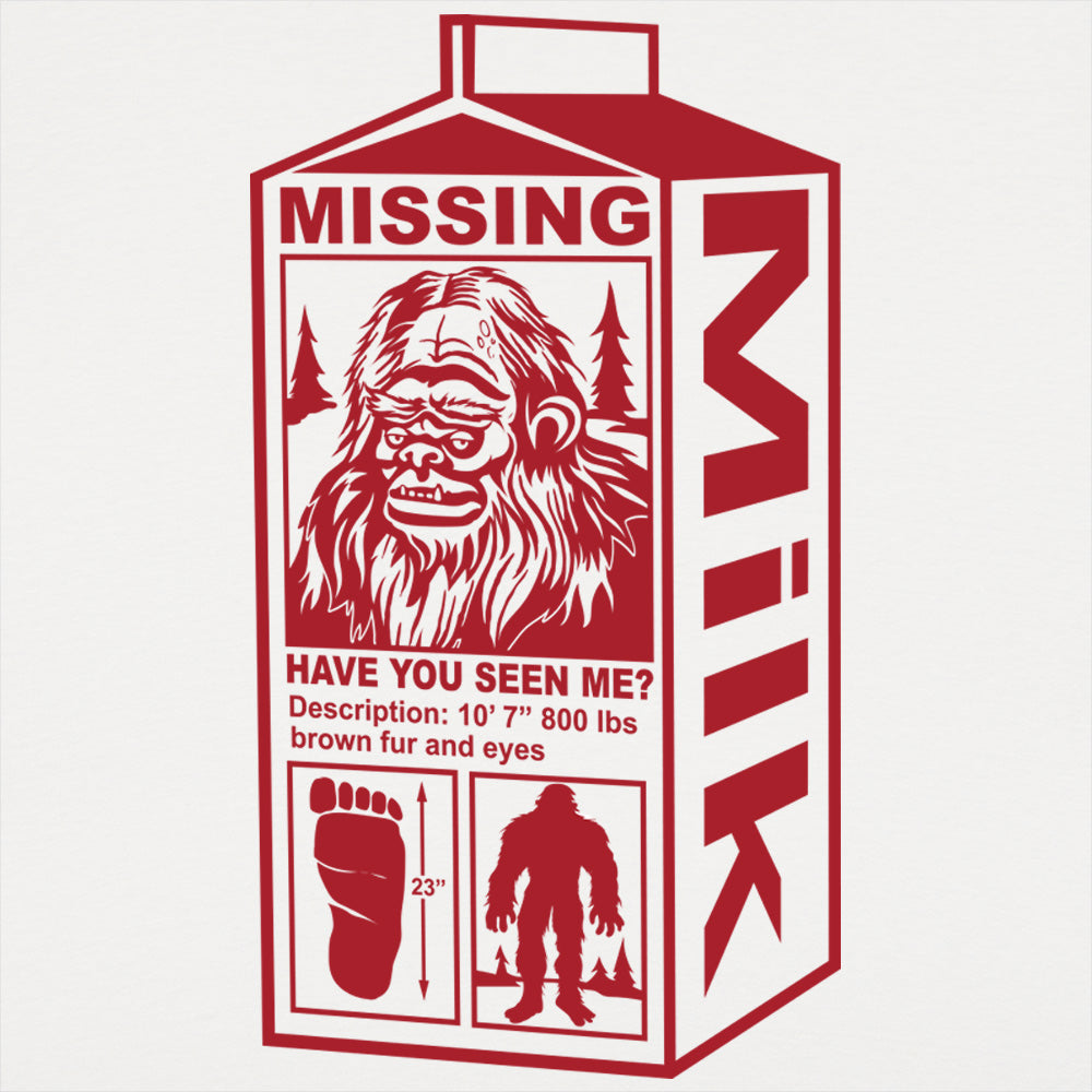 Sasquatch Missing Milk Carton Poster