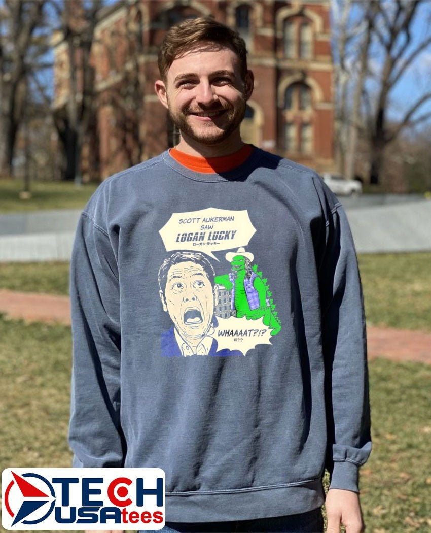 Scott Aukerman Saw Logan Lucky shirt