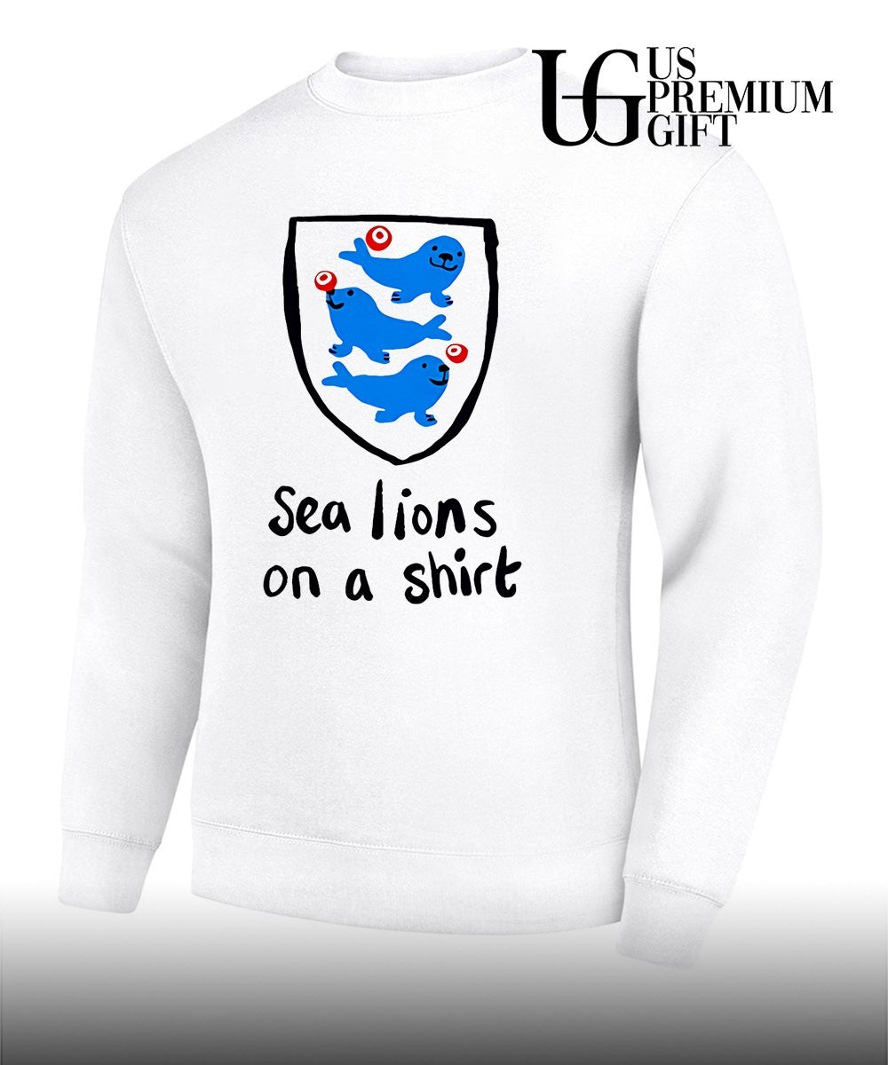 Sea Lions on a shirt England Footbal parody T-shirt