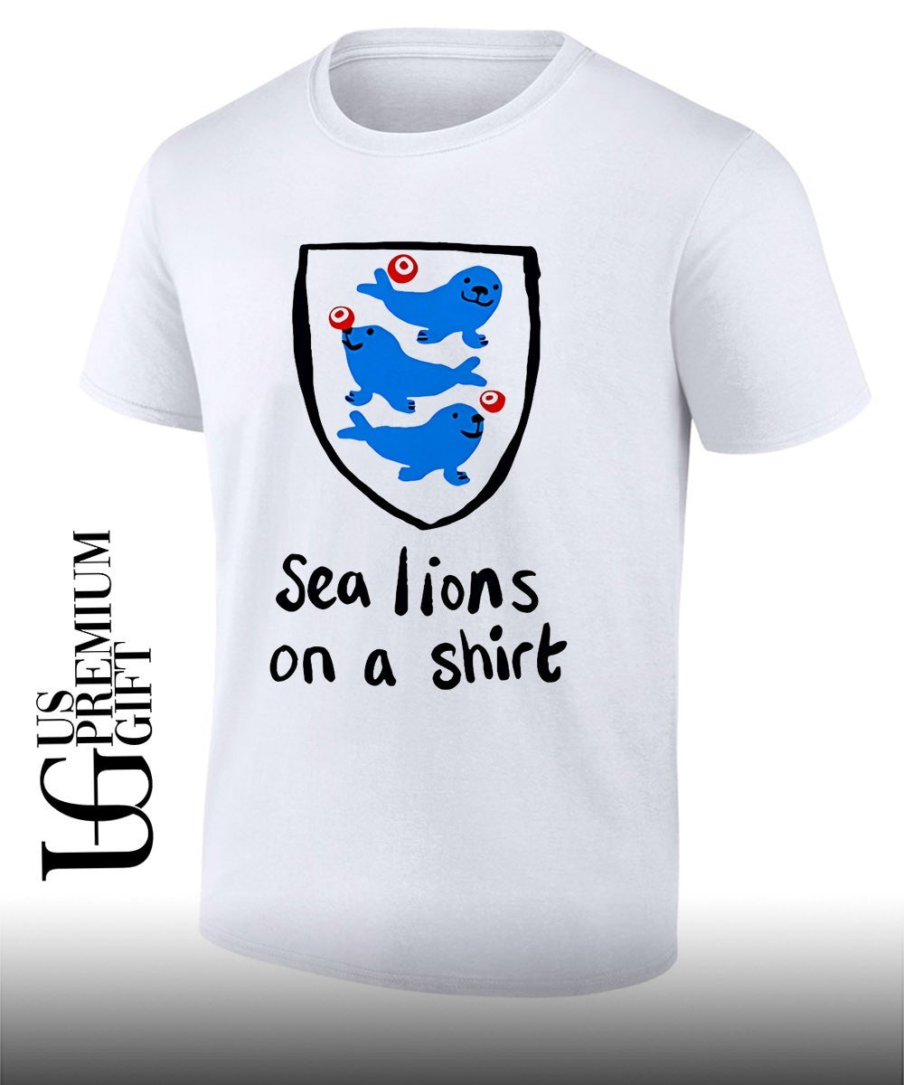 Sea Lions on a shirt England Footbal parody T-shirt