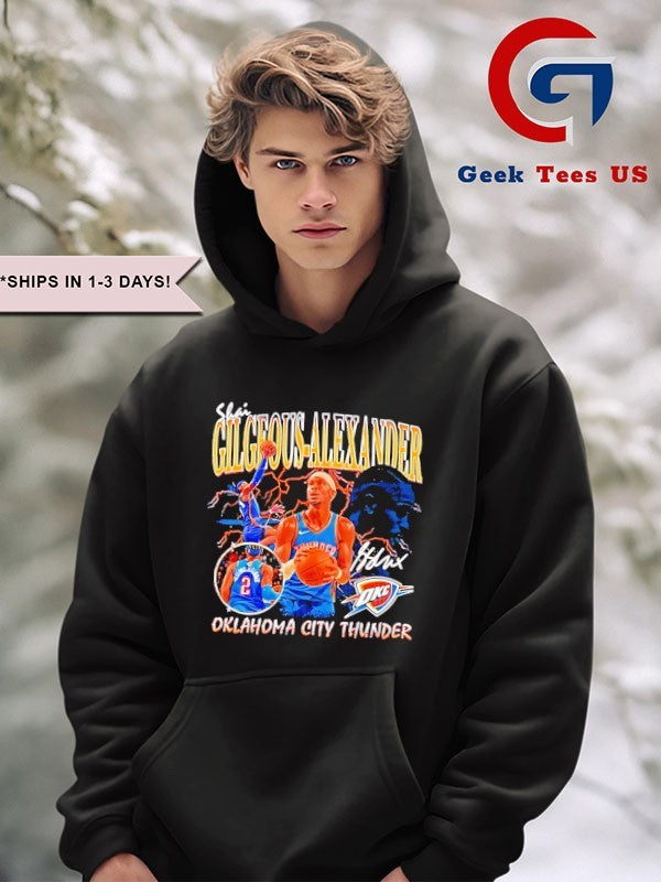 Shai Gilgeous Alexander Oklahoma City Thunder NBA player Collage shirt