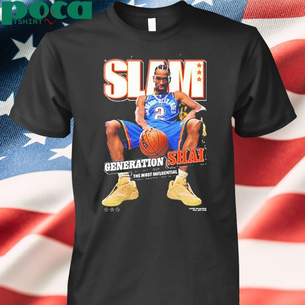 Shai Gilgeous Alexander Oklahoma City Thunder Slam February March 2025 Shirt