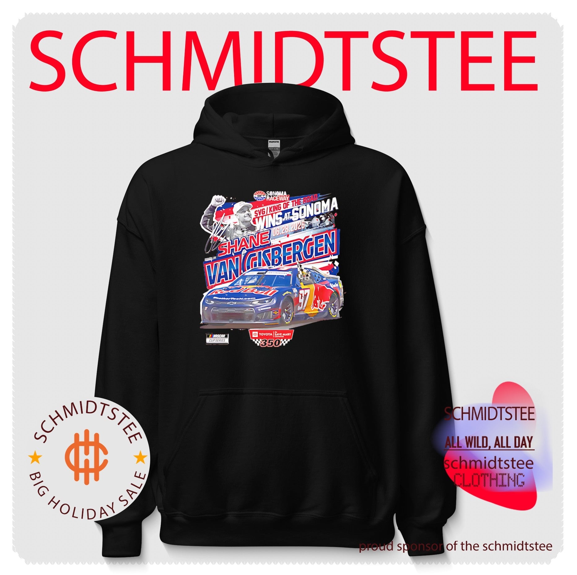 Shane van Gisbergen 2026 Toyota Save Mart 350 Winner Trackhouse Racing shirt