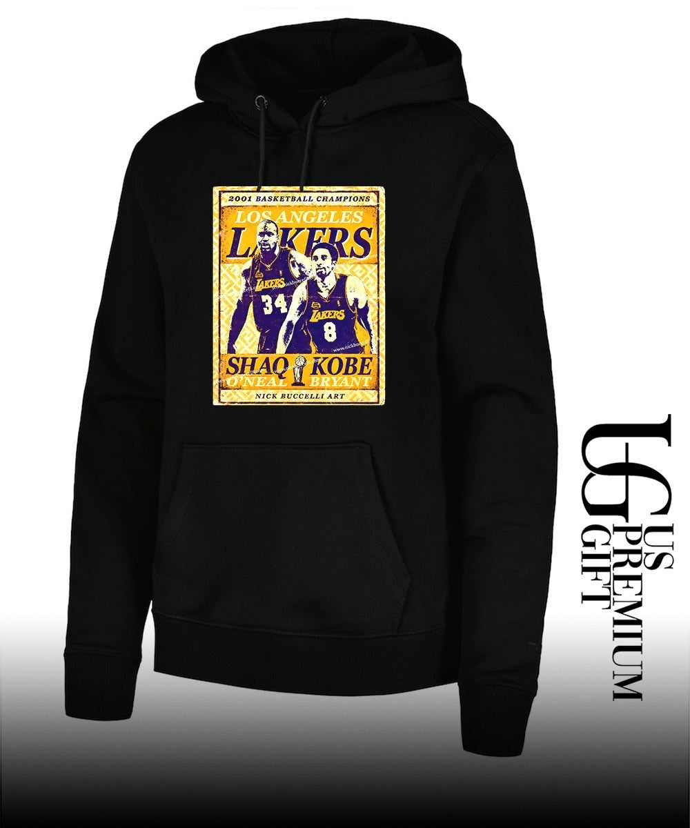 Shaquille O’Neal and Kobe Bryant Los Angeles Lakers 2001 NBA Champions shirt