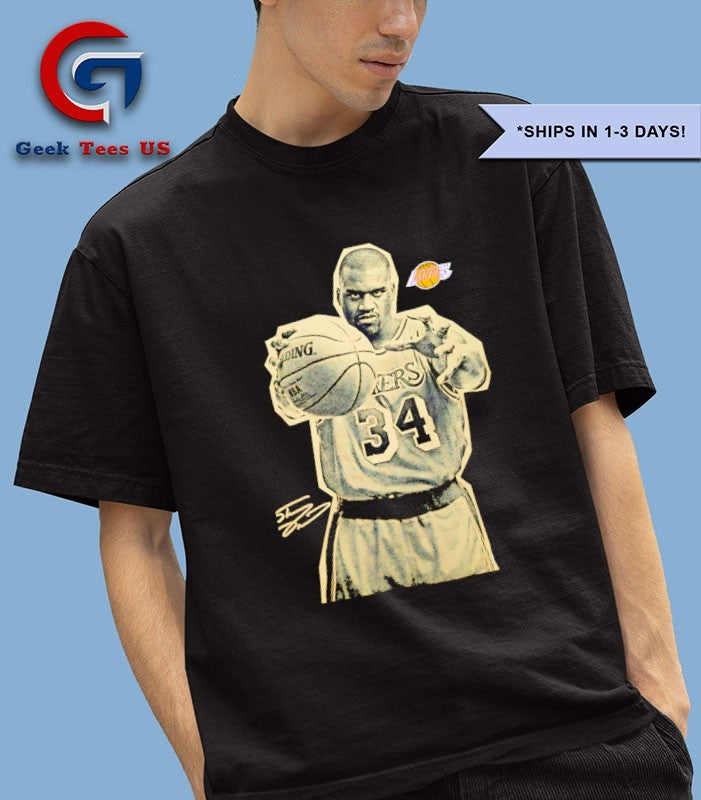 Shaquille O’neal Los Angeles Lakers NBA vintage signature shirt