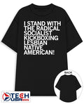 Sharice I stand with the Radical Kickboxing Lesbian Native American shirt